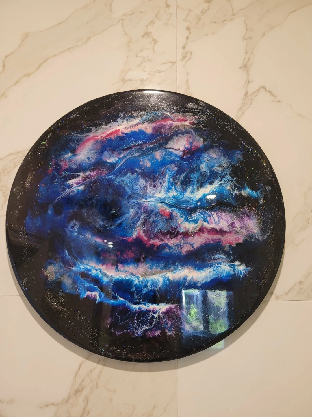 Circular Galaxy Epoxy Wall Art