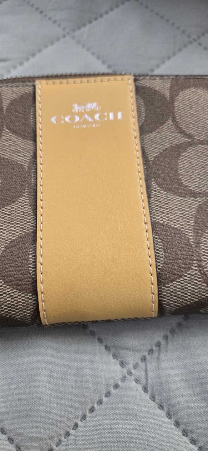 Coach Signature Canvas Wristlet
