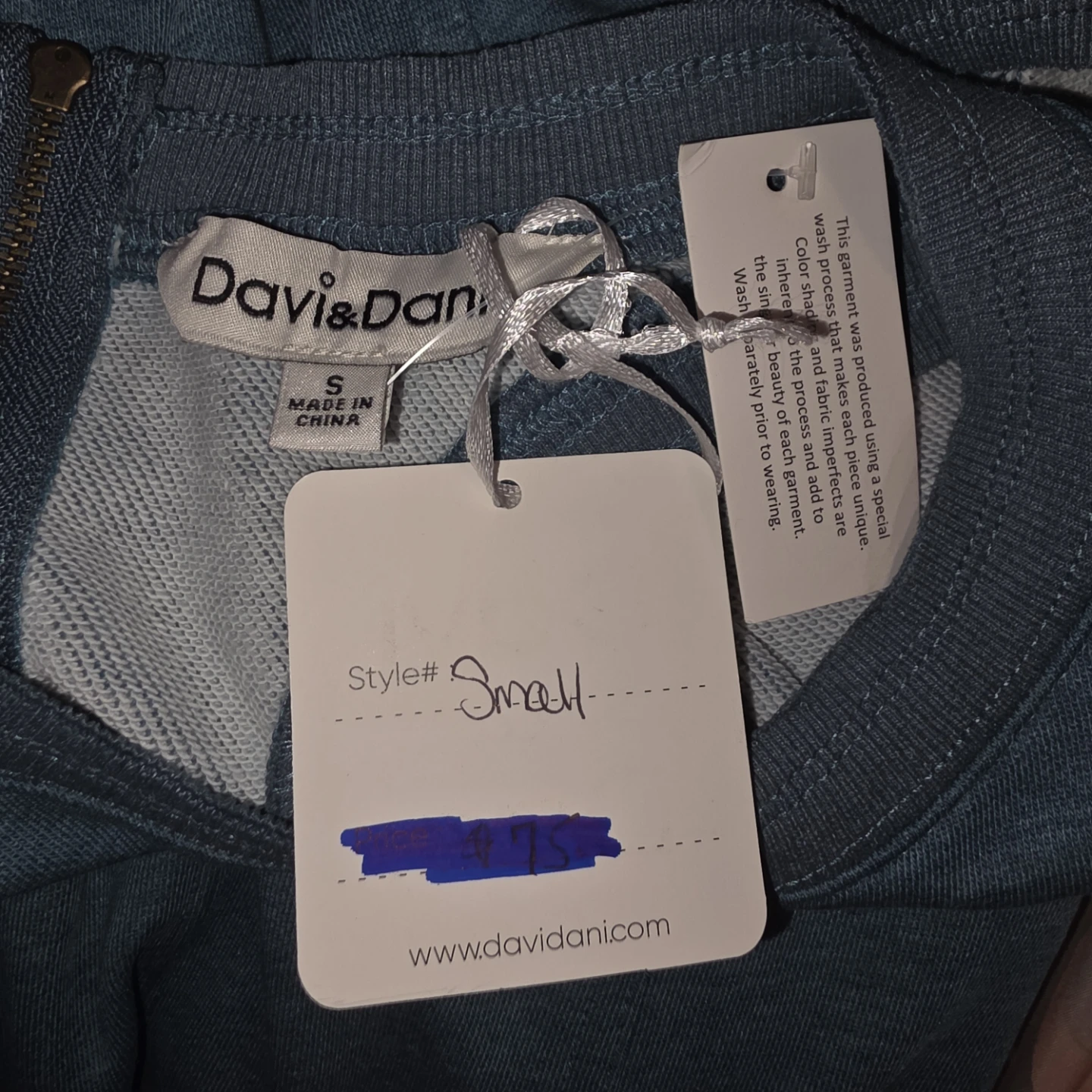 Davi & Dani Women's Green Jumpsuit size S - photo 5
