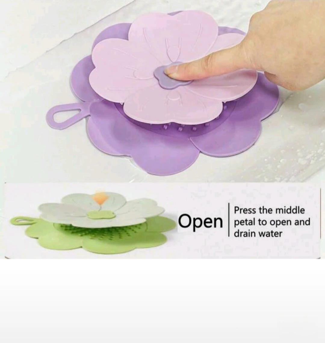 Flower Shape Sink Drain Stopper - photo 2