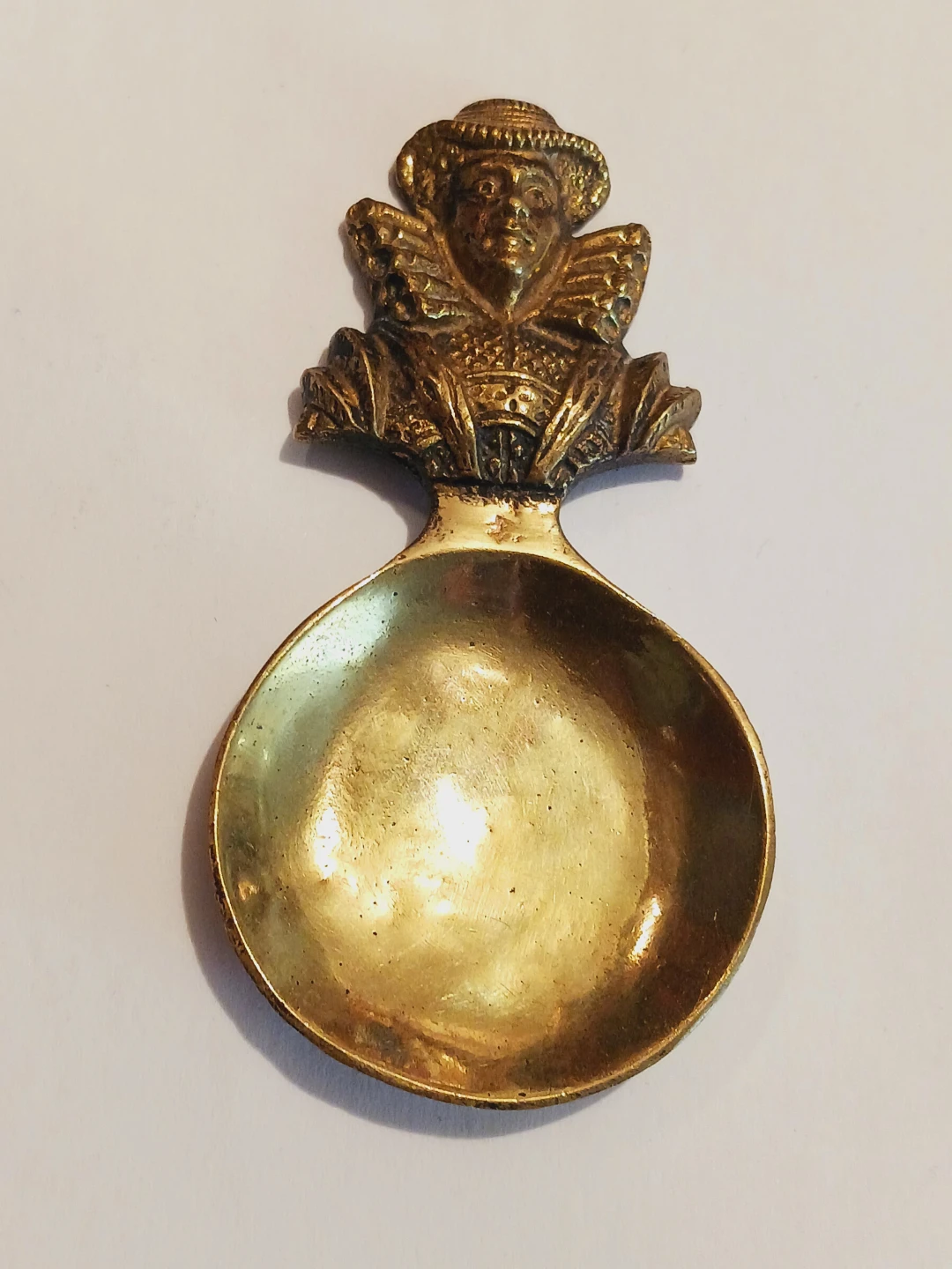 Gorgeous Vintage Brass Decorative Small  Spoon