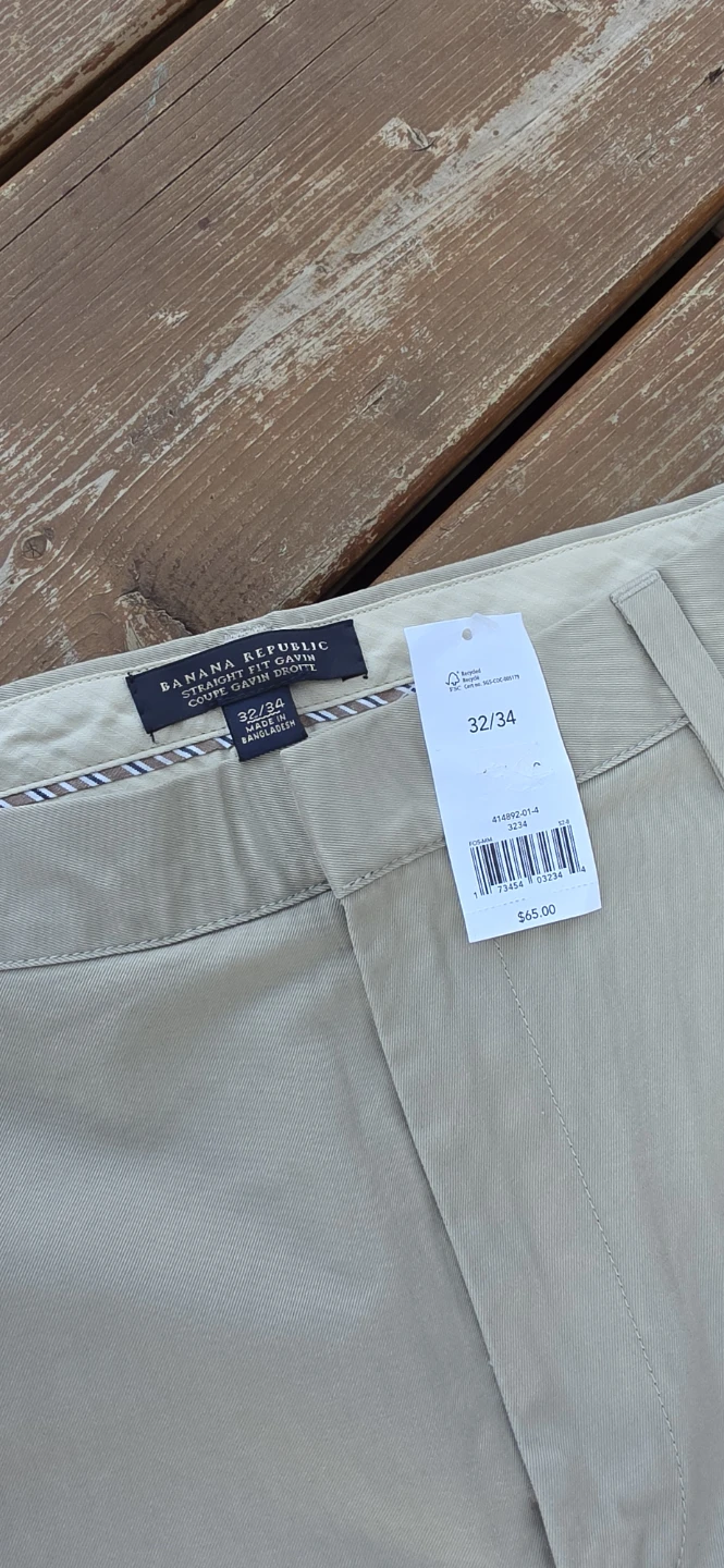 Banana Republic Gavin Straight Fit Chinos 32/34 - photo 3