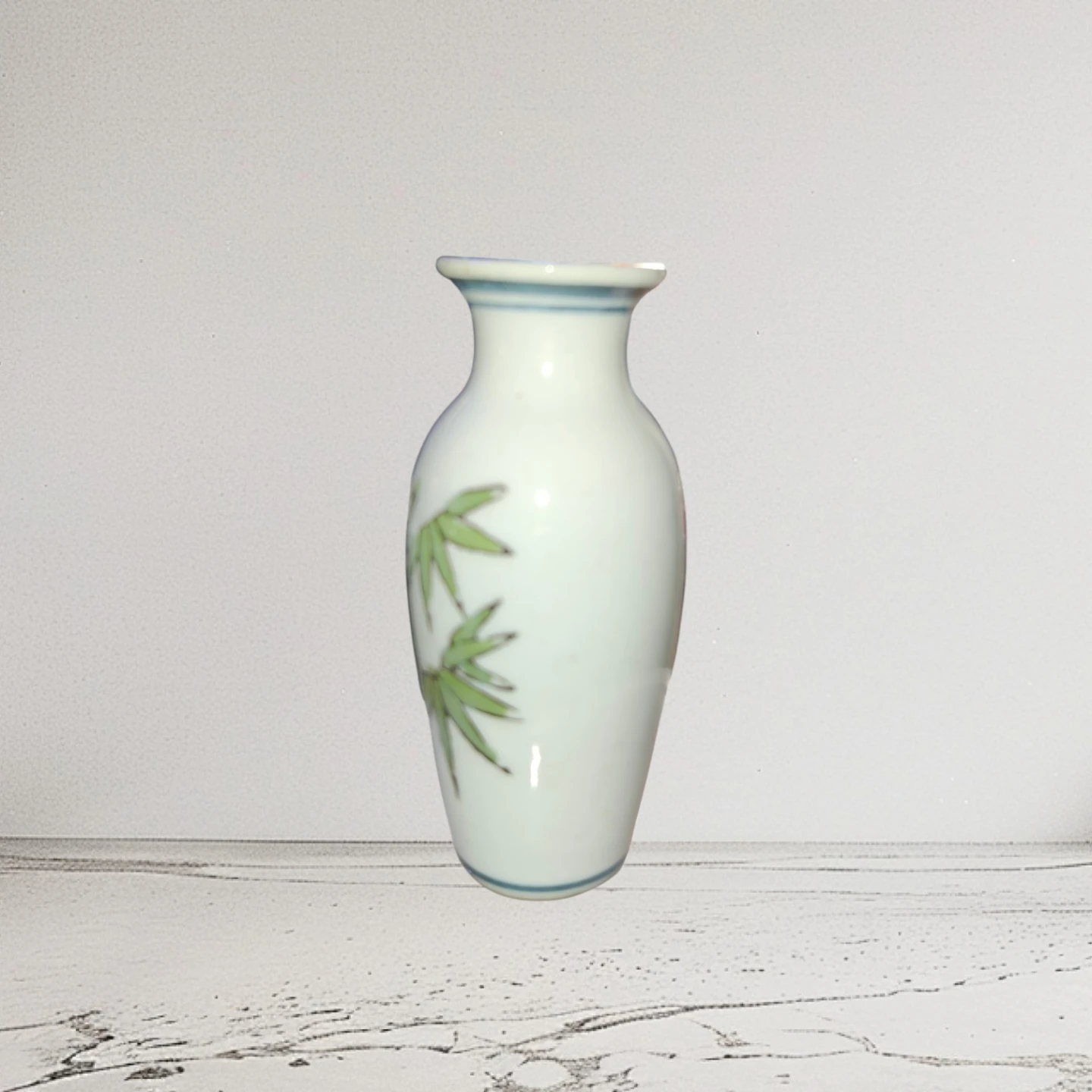 Vintage Asian Porcelain Bamboo Miniature/Bud Vase - photo 2