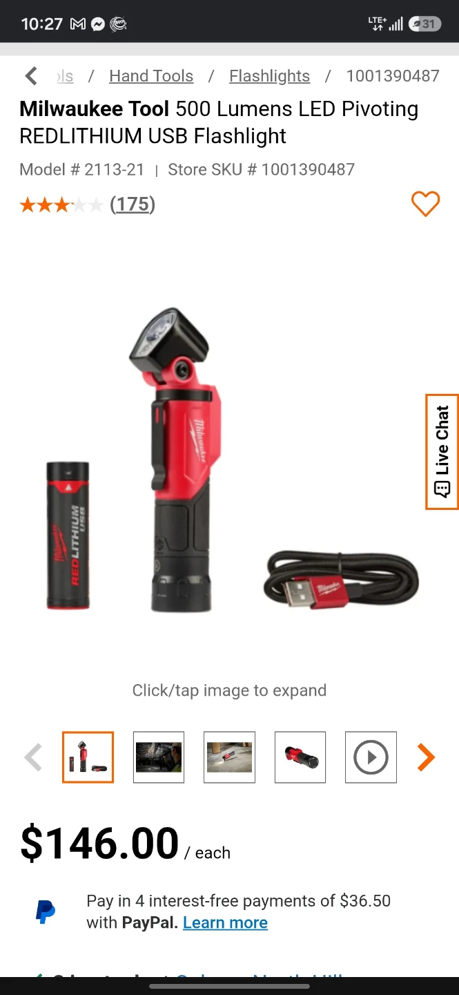 Milwaukee 500L Pivoting REDLITHIUM USB Flashlight - photo 3