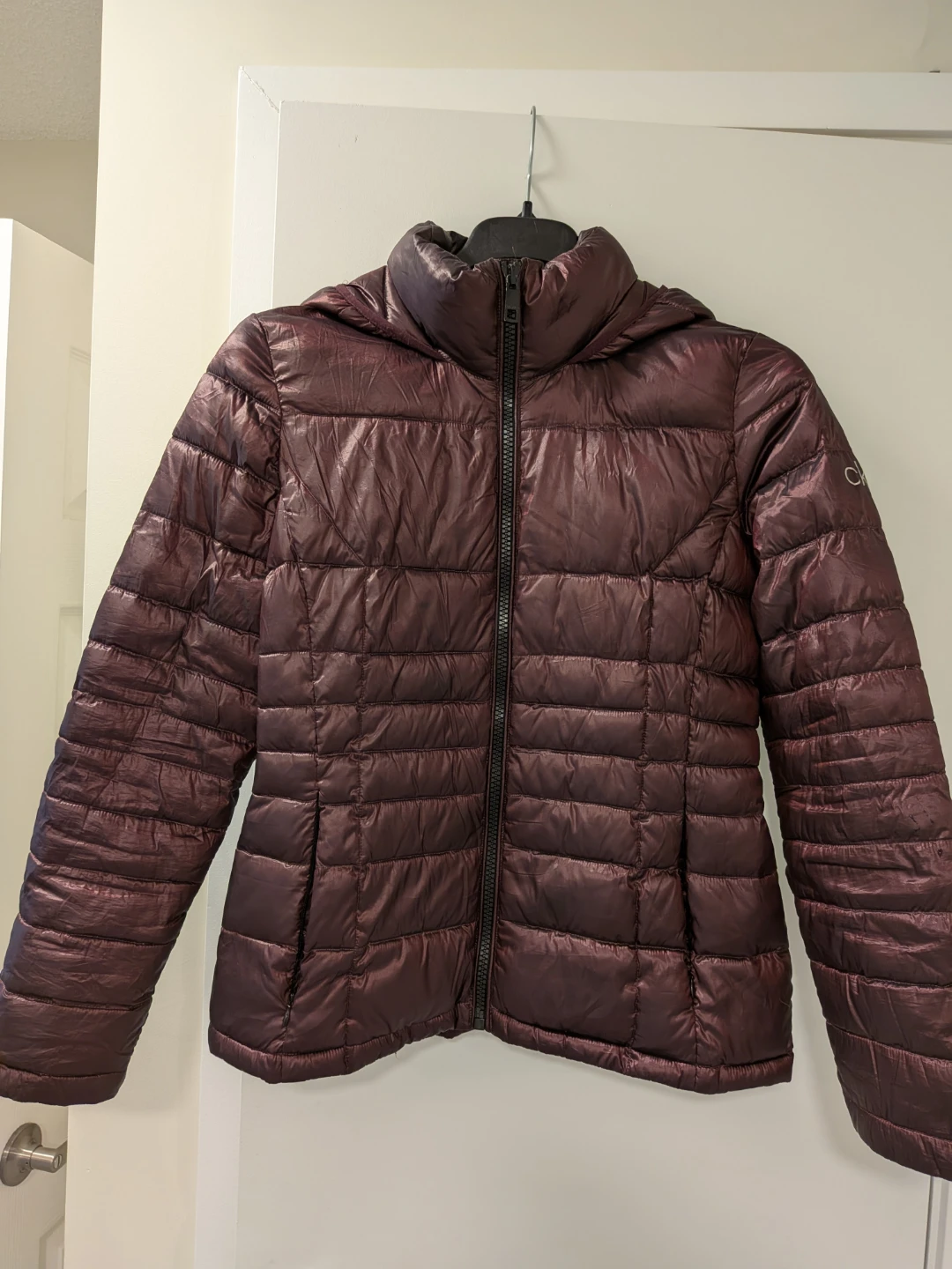 Calvin Klein Burgundy Down Jacket