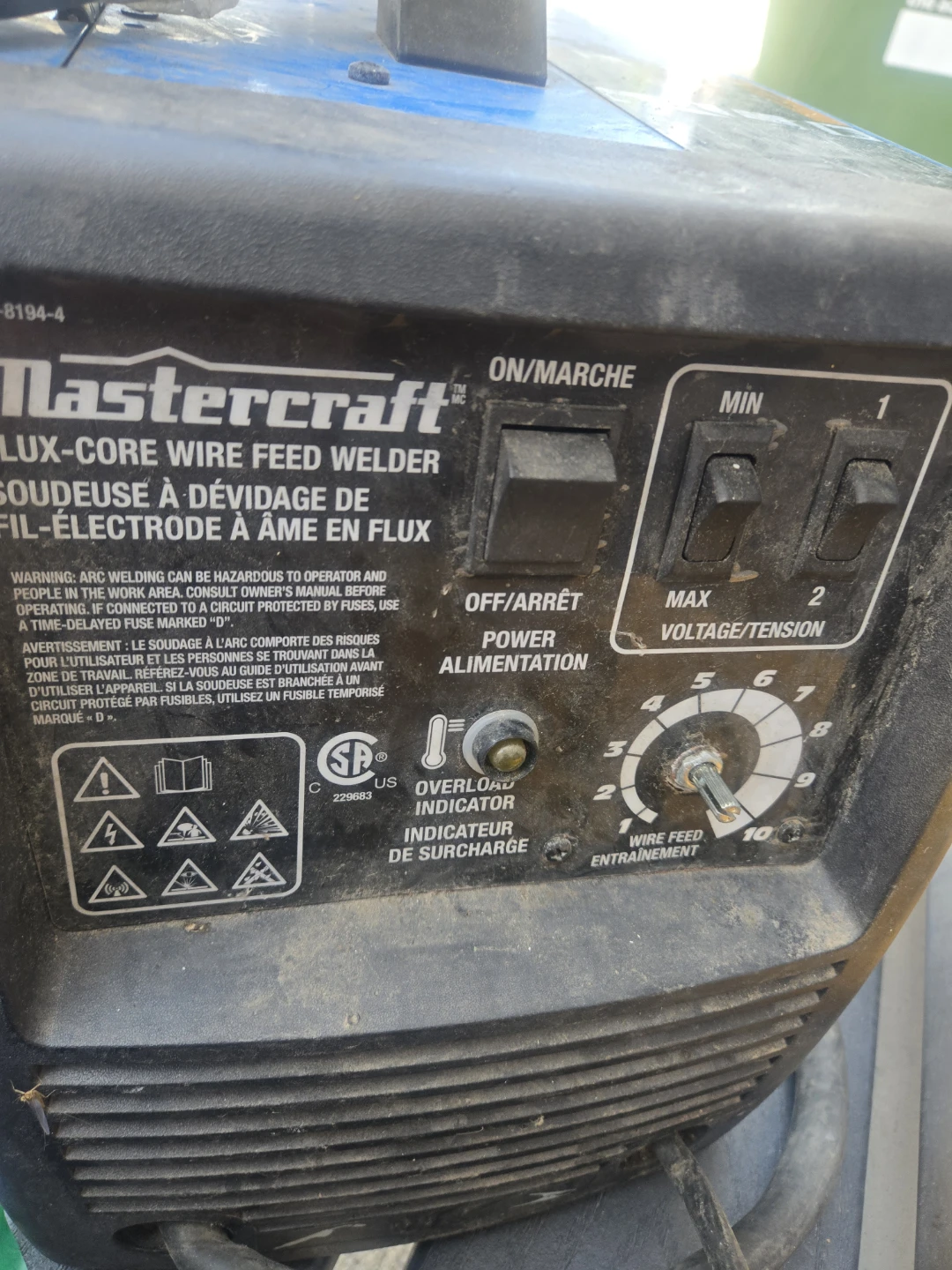 Mastercraft Flux-Core Wire Feed Welder - photo 3