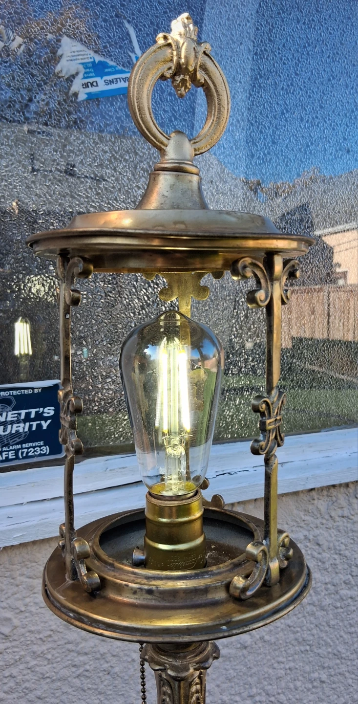 Vintage Brass Floor Lamp - photo 4