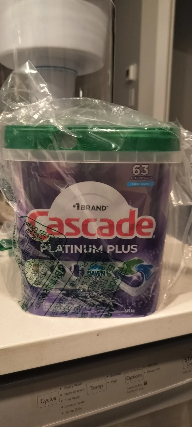Cascade Platinum Plus Dishwasher 63 pods