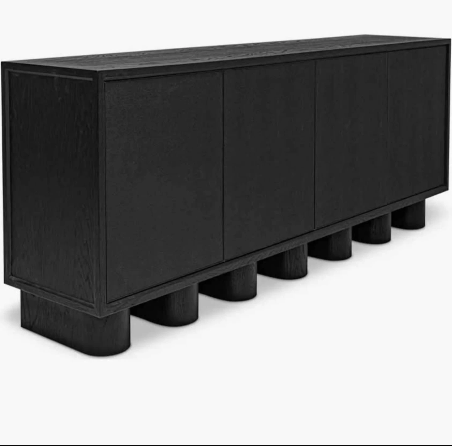 Modern Black Four-Door Sideboard - photo 5