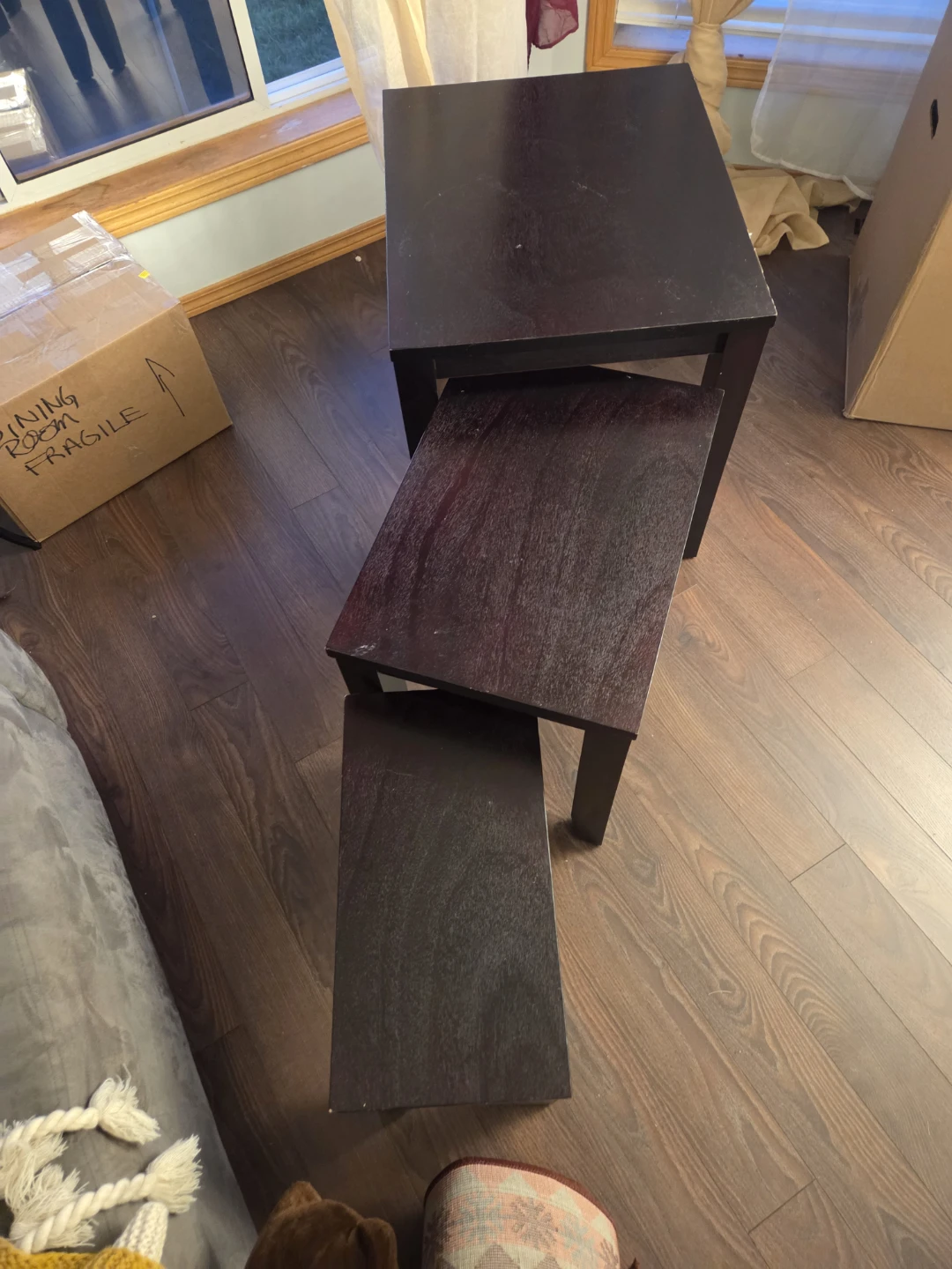 Quick Sale: 3-Piece Wood Nesting Tables – $20 - photo 4