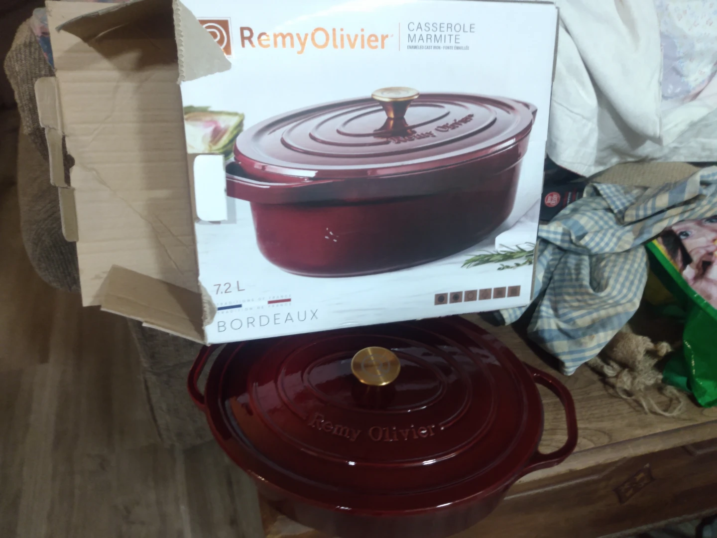 Remy Olivier 7.2L Enameled Cast Iron Casserole - photo 2