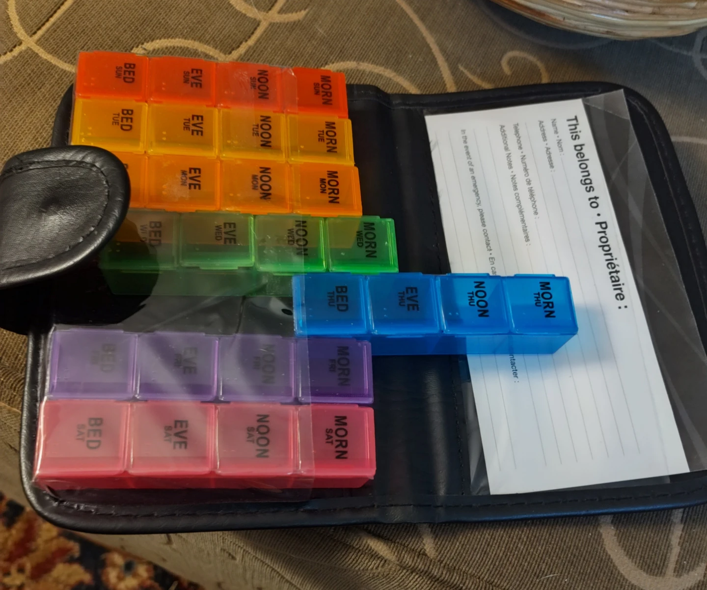 Travel Pill Organizer