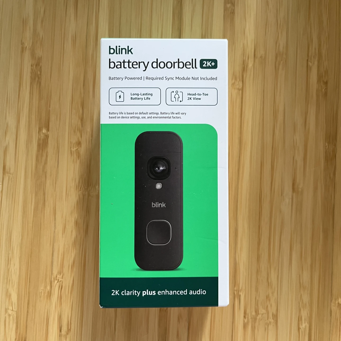 Blink Wireless Battery Doorbell 2K+ Add-On Enhanced Audio🏈