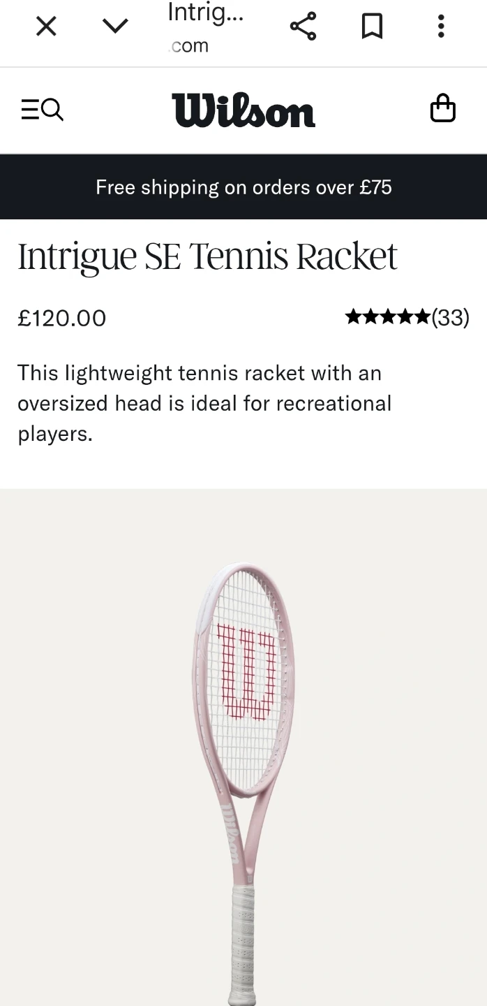 Wilson Intrigue SE Tennis Racket