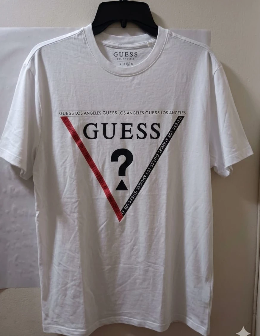 GUESS T-Shirt - White Size L