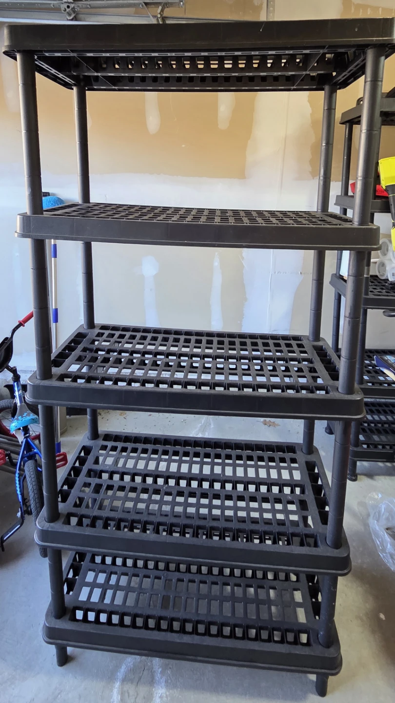 5 Tiers Plastic Shelves - Heavy Duties
