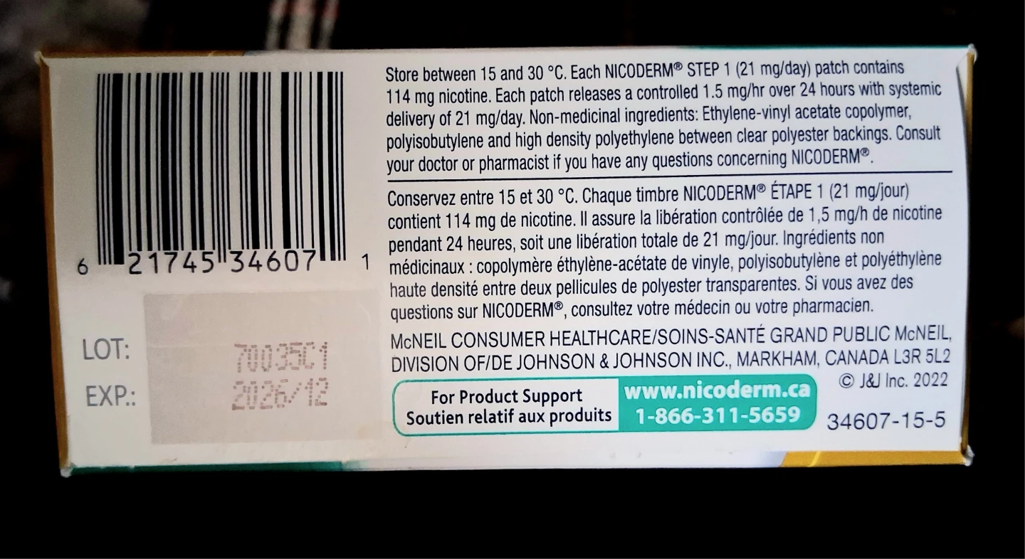 Nicoderm 7 Day 21mg Patch Kits - photo 2
