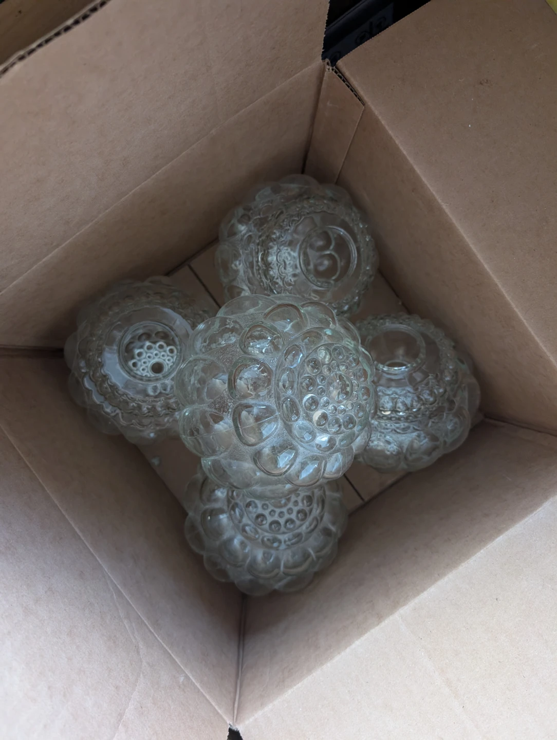 5-Light Brass Chandelier