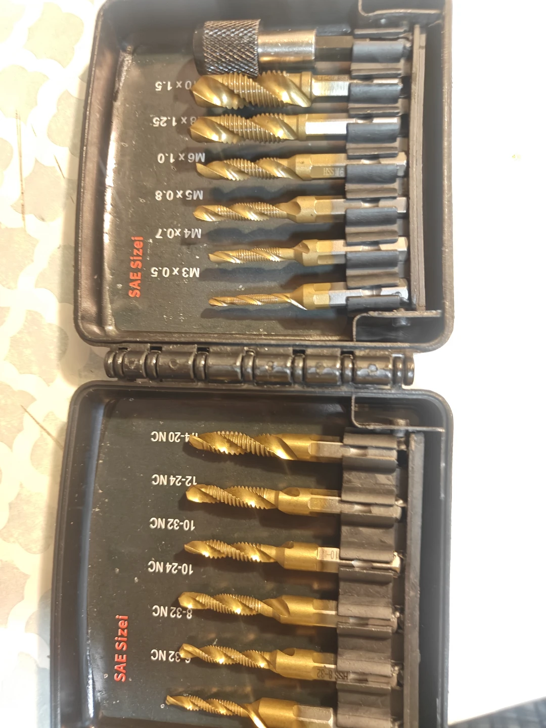 QWORK 13 Pcs HSS Combination Drill and Tap Bit Set - photo 2