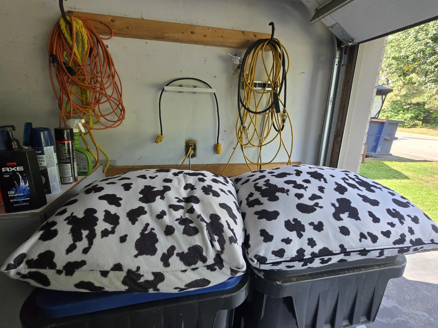 Set of Two Cow Print Pillows - photo 2