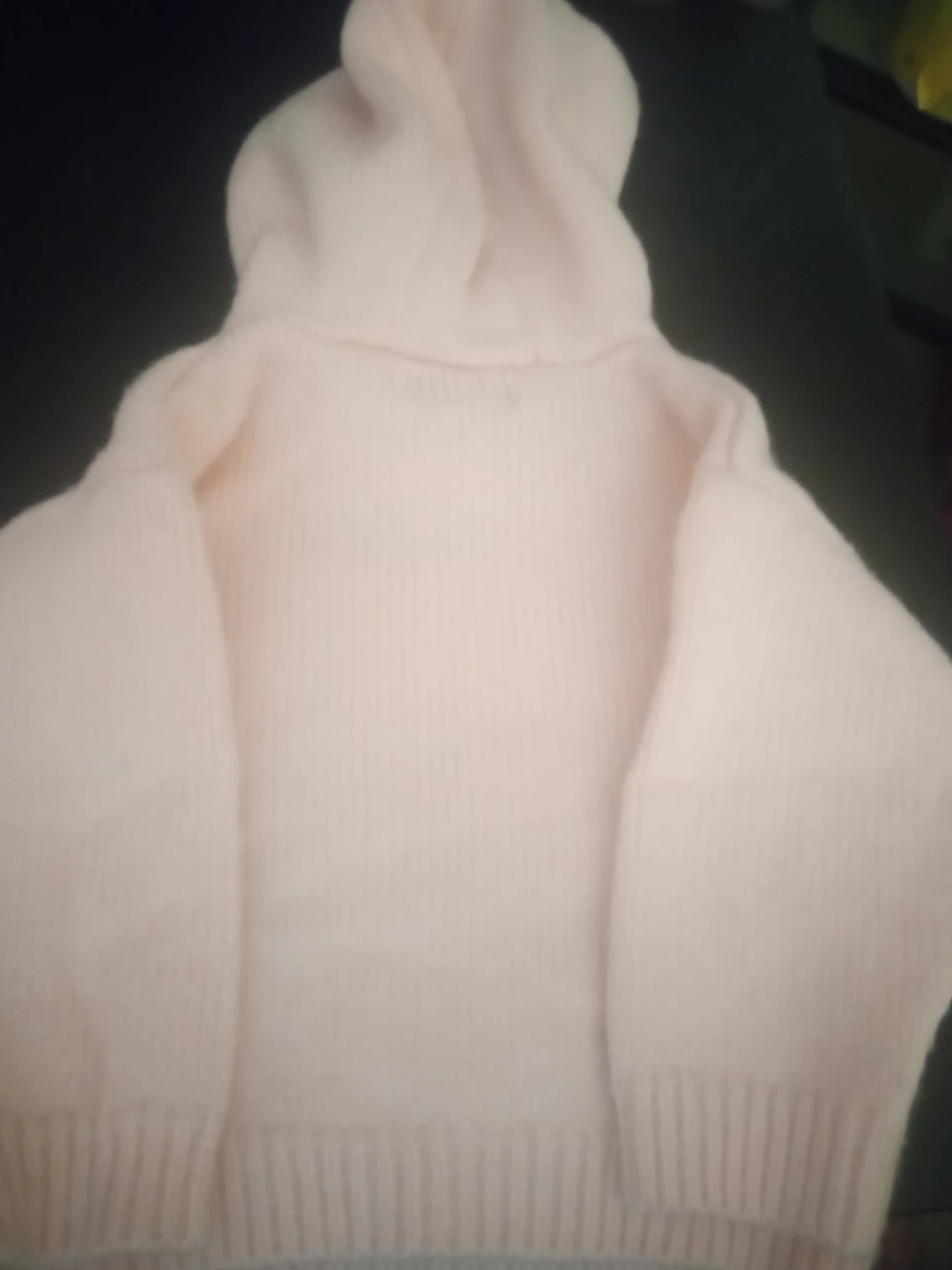 Juniors Baby Pink Cat Hoodie Sweater 9-12m - photo 3