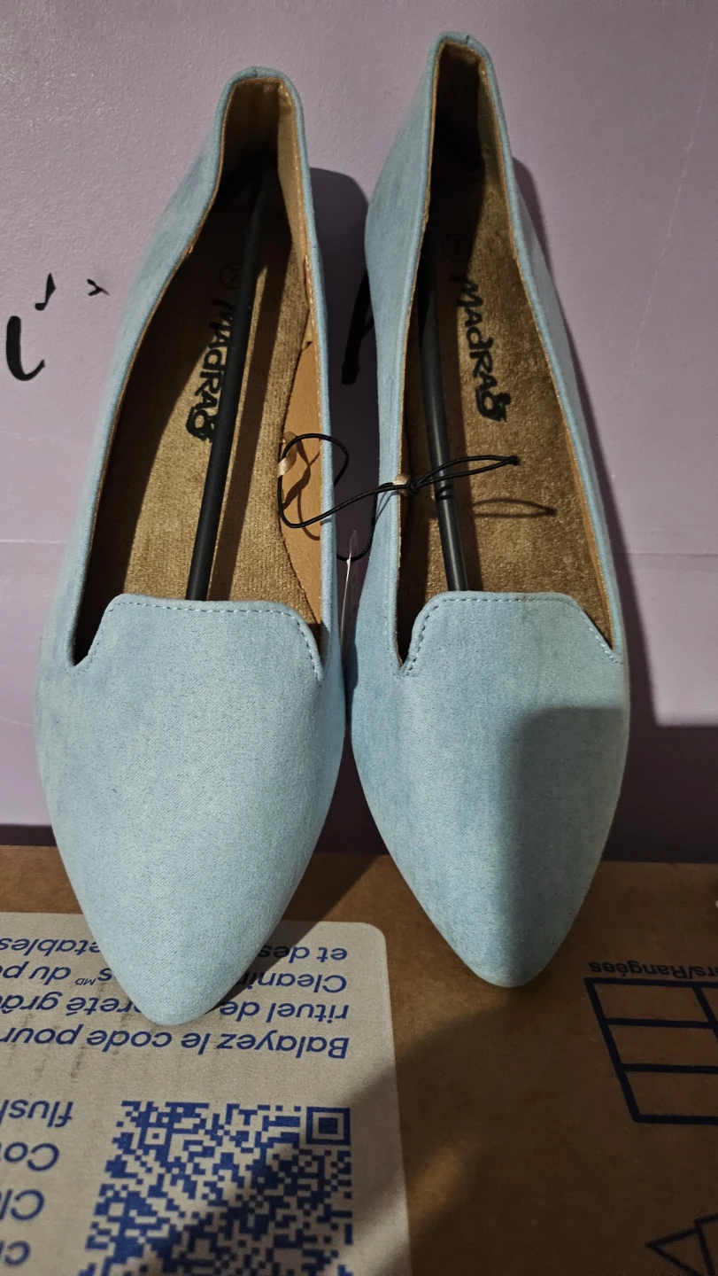 Madras Light Blue Nubuck Smoker Loafers Size 7M - photo 2