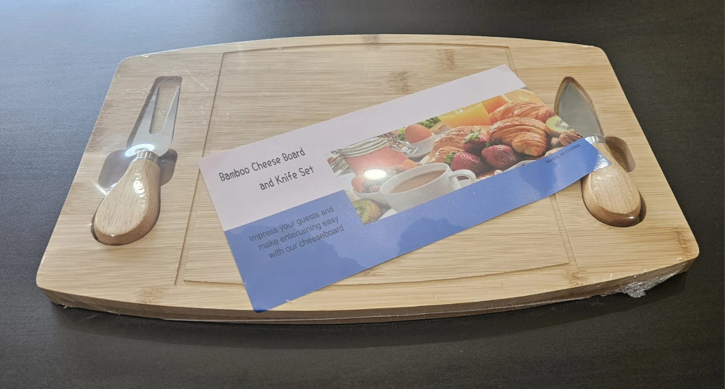 Bamboo Cheese Charcuterie Board + Knife Set - photo 2