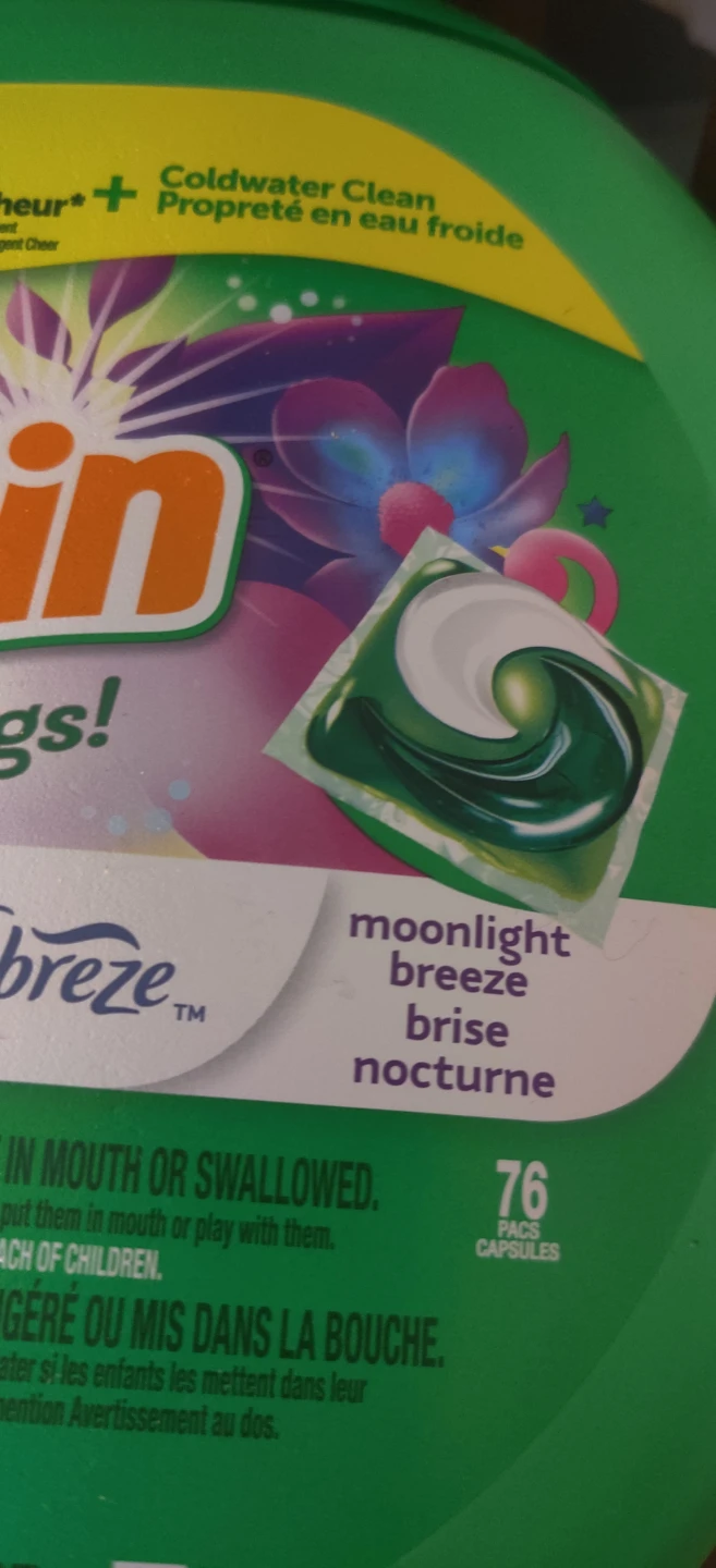 Gain Flings Moonlight Breeze Laundry Detergent, 76 Count - photo 2