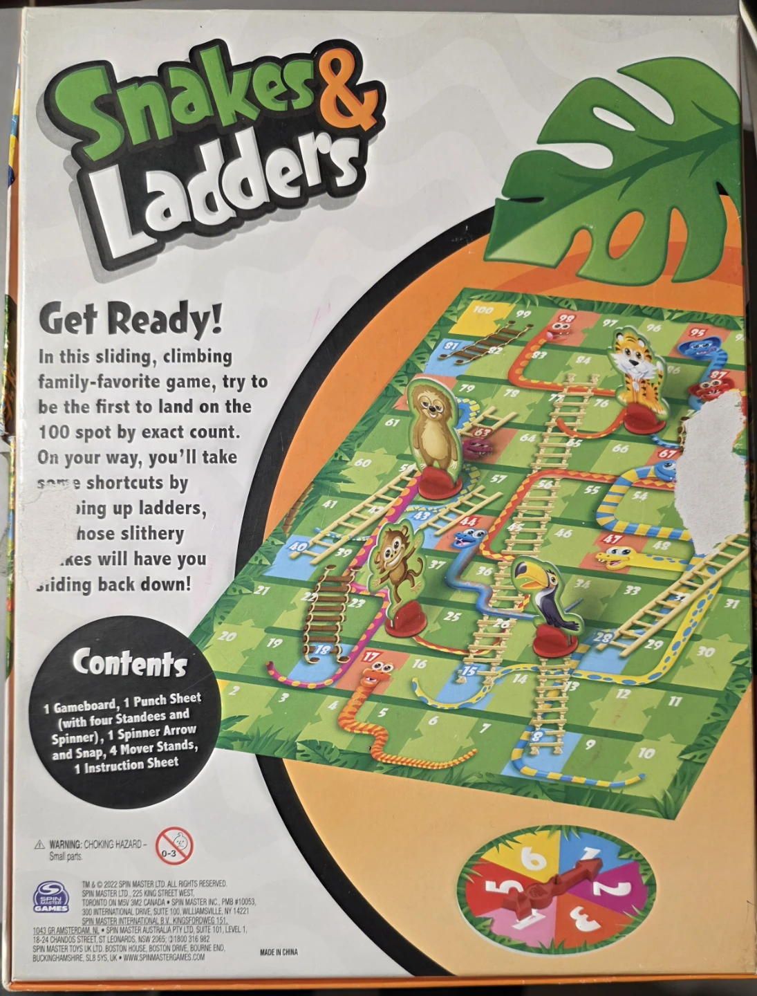 Spin Master Snakes & Ladders Board Game - photo 2