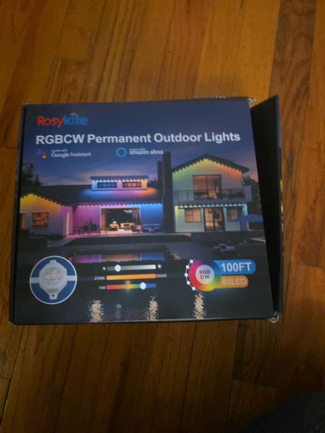Rosykite RGBCW Permanent Outdoor Lights 100ft