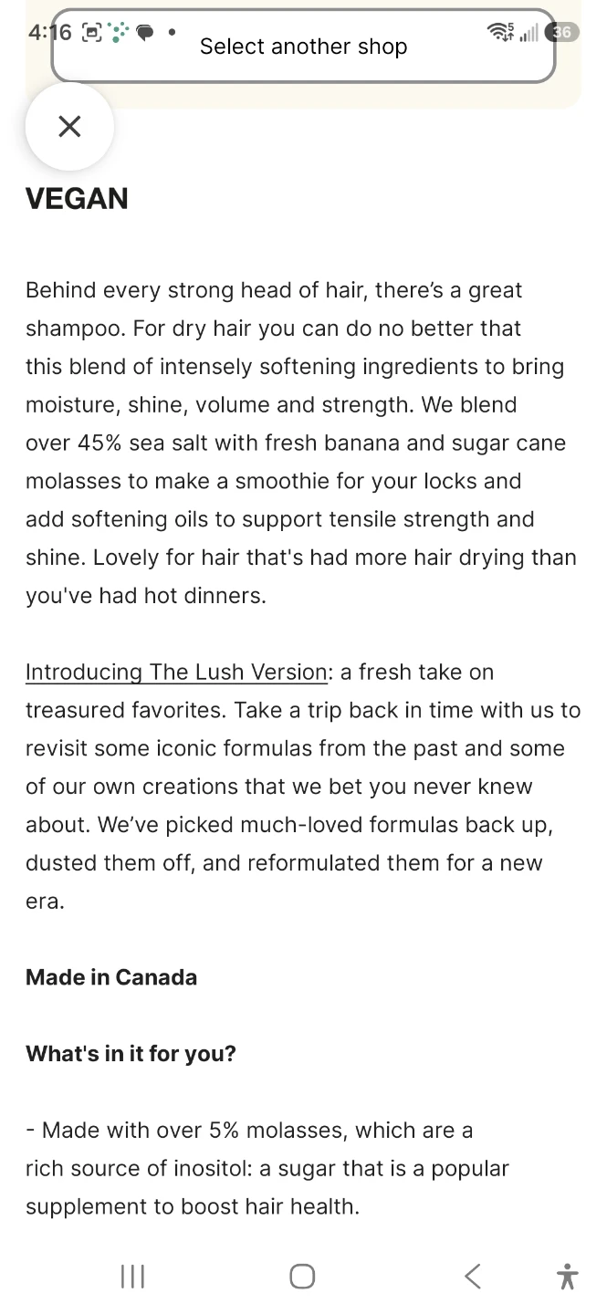 Lush Banana Shampoo 125g - photo 2
