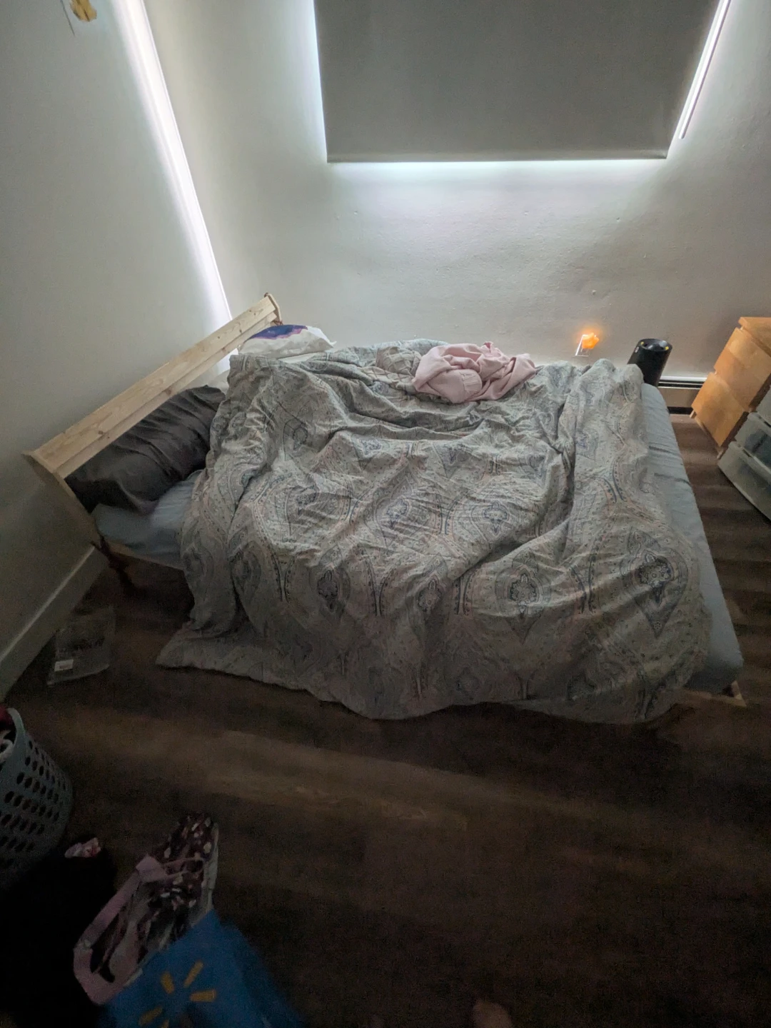 IKEA Wooden Bed Frame and mattress - photo 4