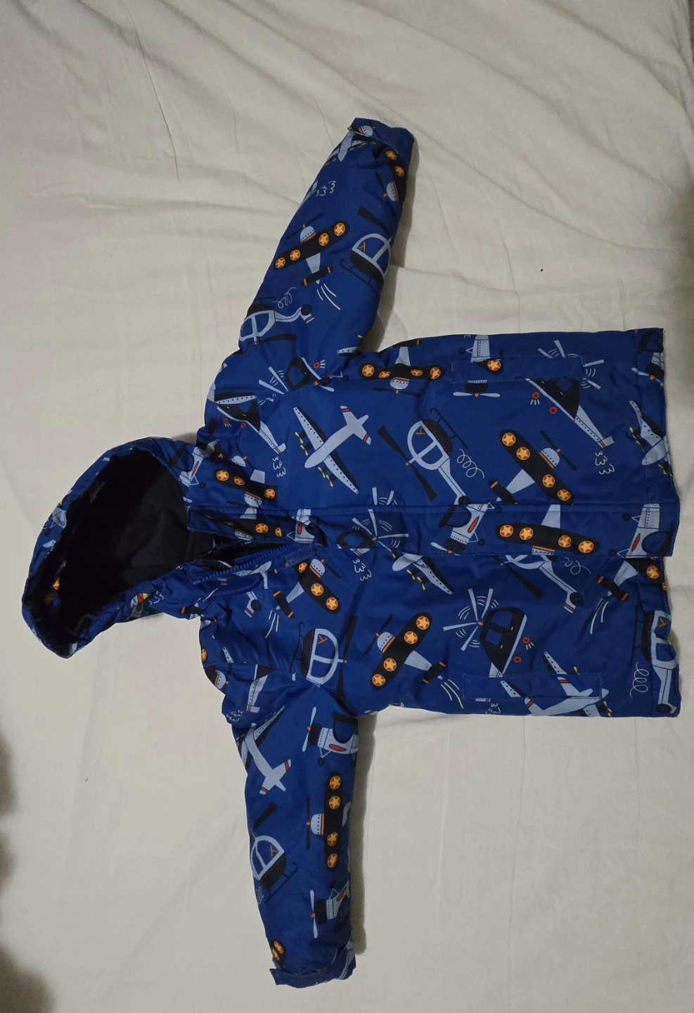4T The Children's Place Blue Airplane Winter Jacket