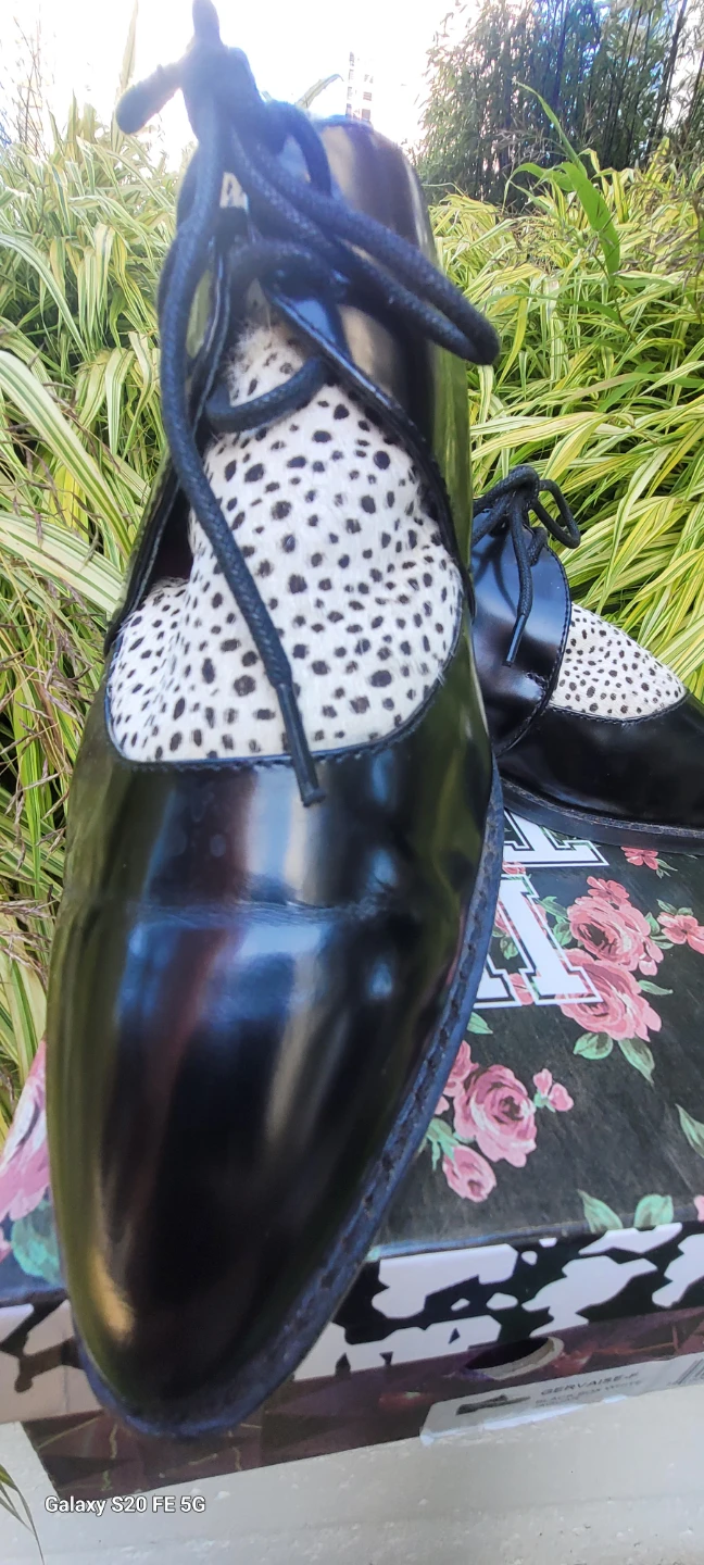 Ponyhair lace up leather shoes - photo 3