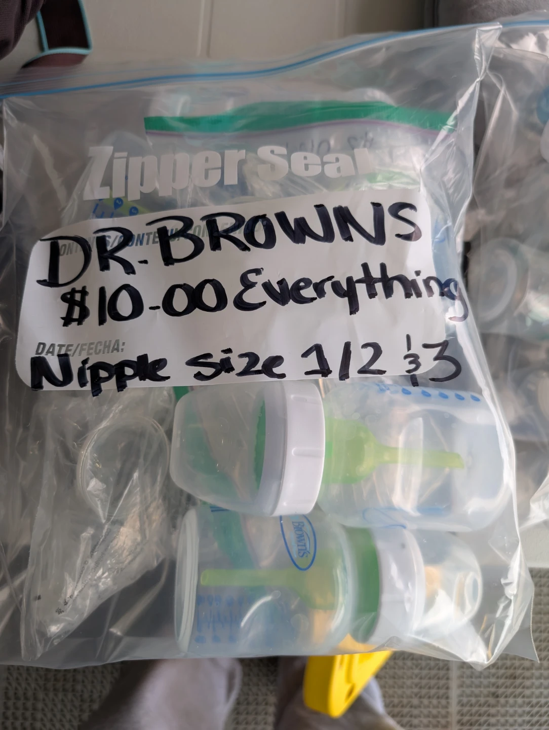 Dr. Brown's baby bottles and nipples