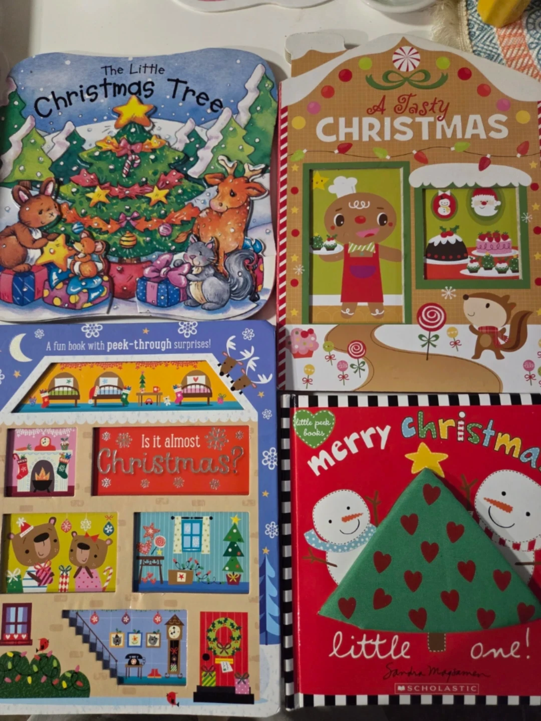 Set of 4 Christmas Children's Board Books