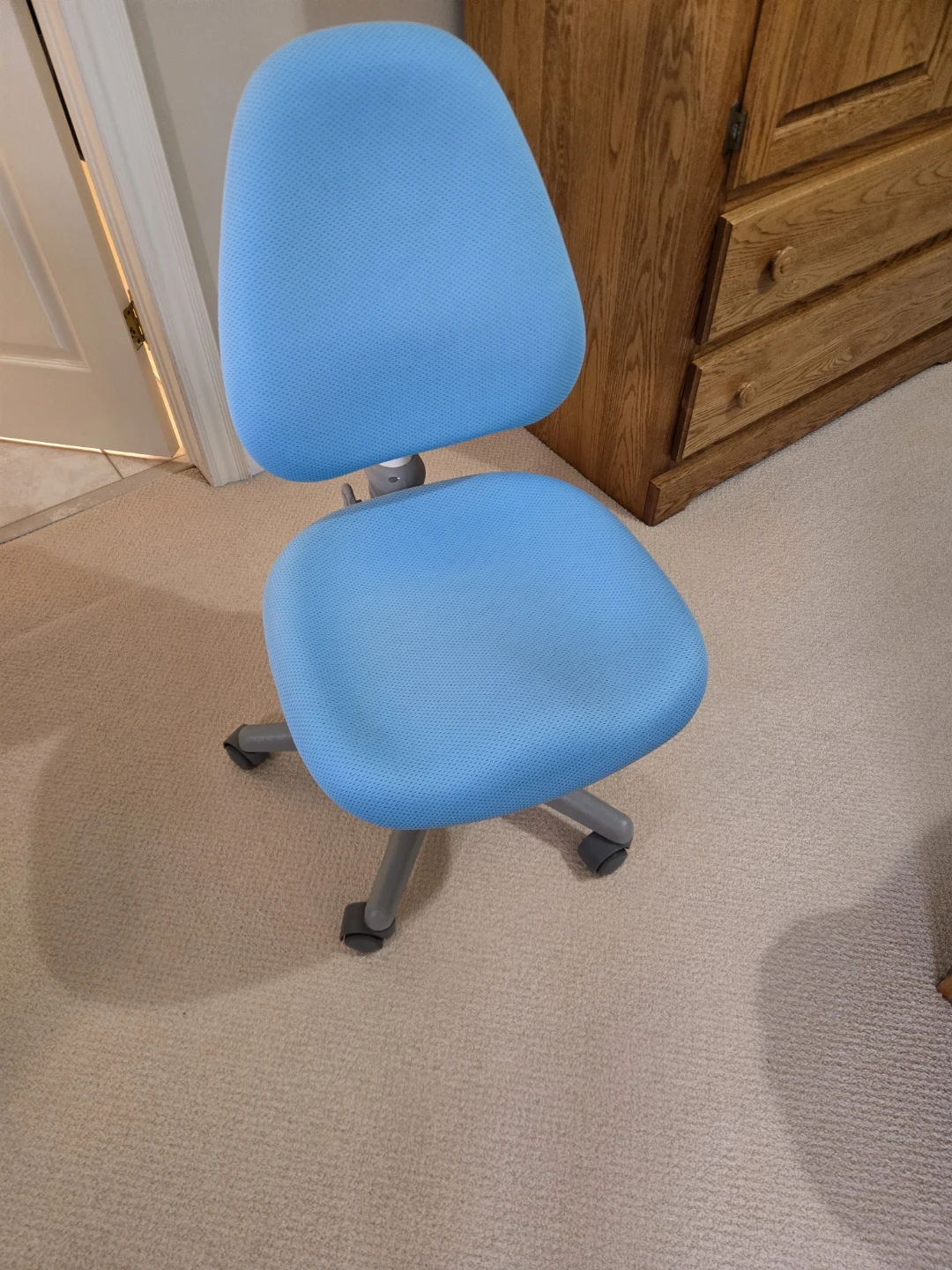 Adjustable ergonomic Blue Kids Desk Chair