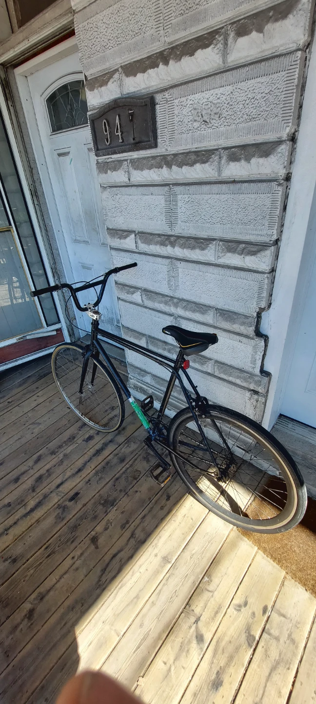 Raleigh Carlton Black Single Speed Bicycle