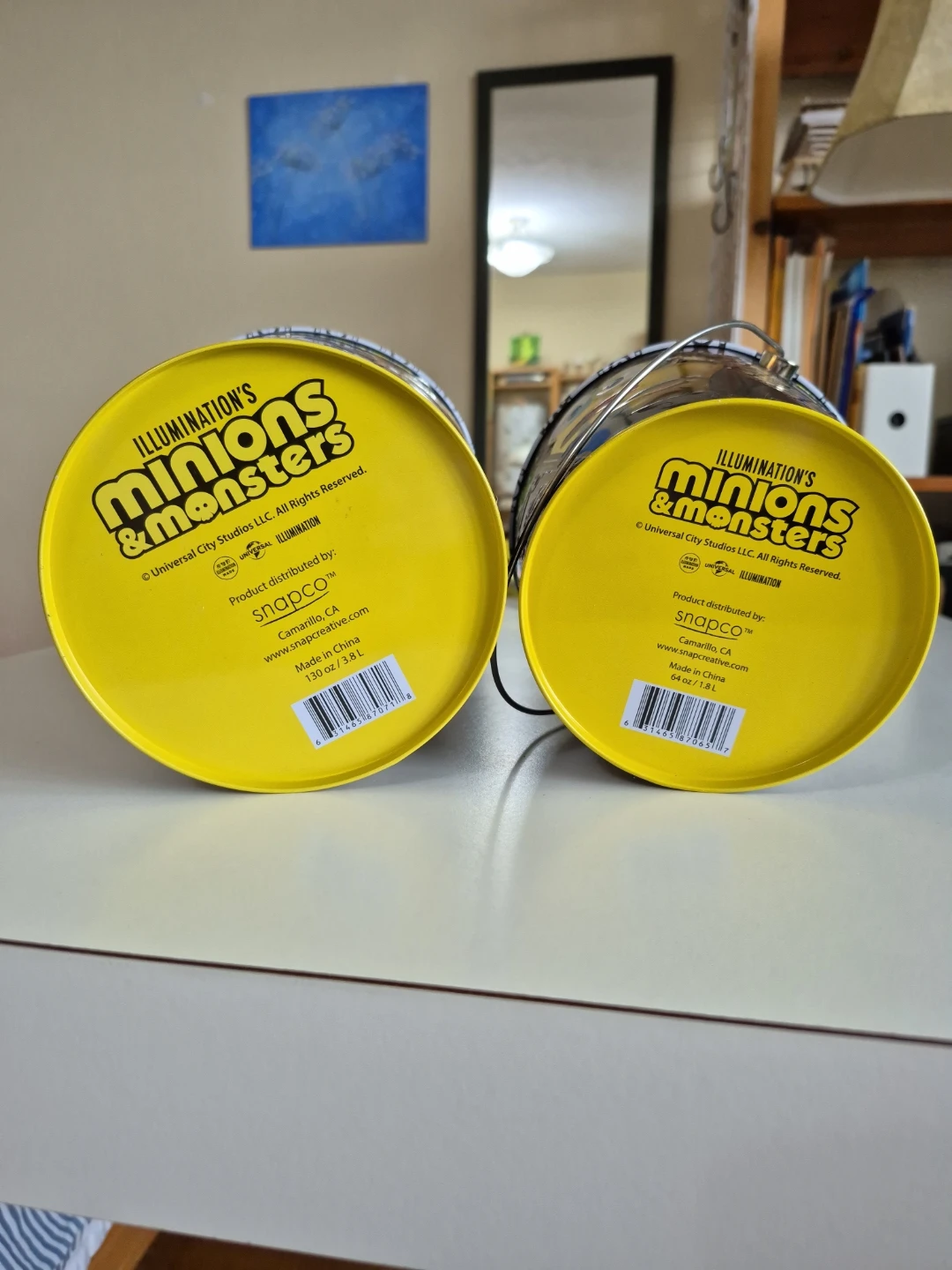 2 Minions Storage Pails (Metal) NEW - photo 5