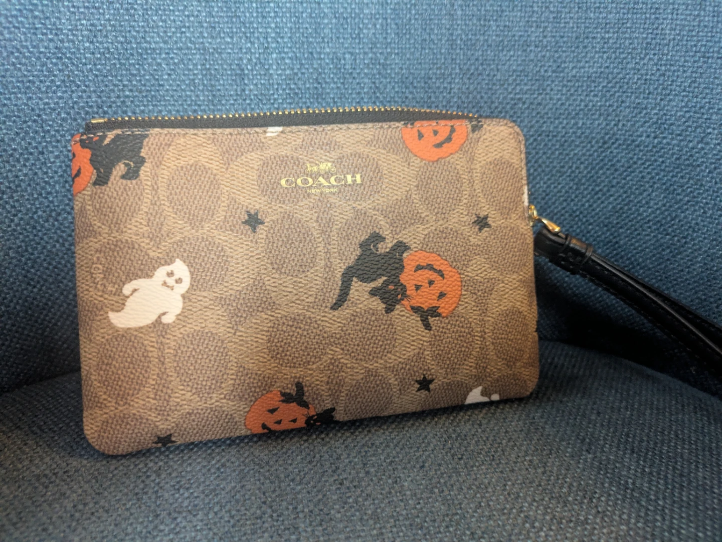 Coach Halloween Print Wristlet
