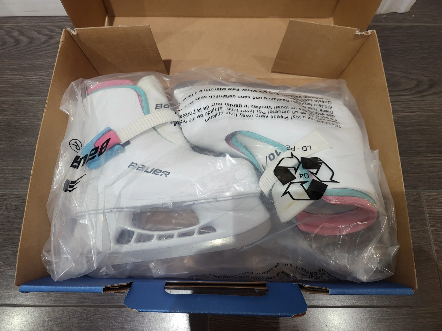 Bauer Lil' Angel Youth Ice Skates Youth Size 10/11- Like New - photo 4