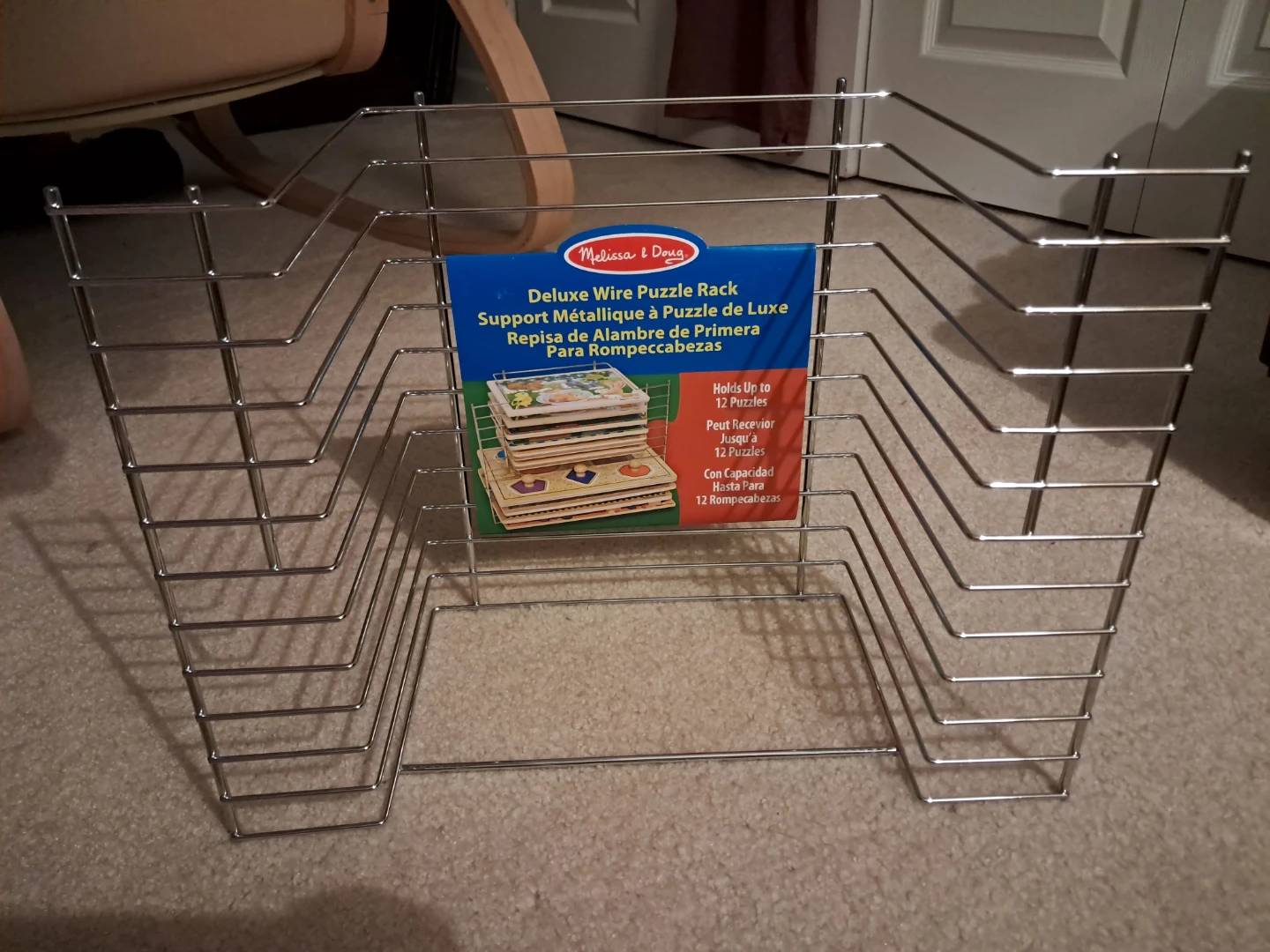 Melissa & Doug Deluxe Metal Wire Puzzle Storage Rack - photo 2