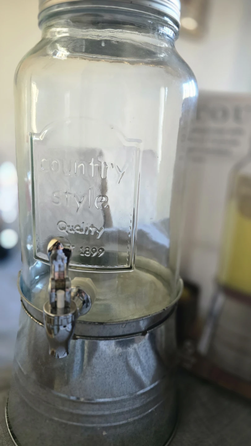 Country Style Glass Beverage Dispenser - photo 3