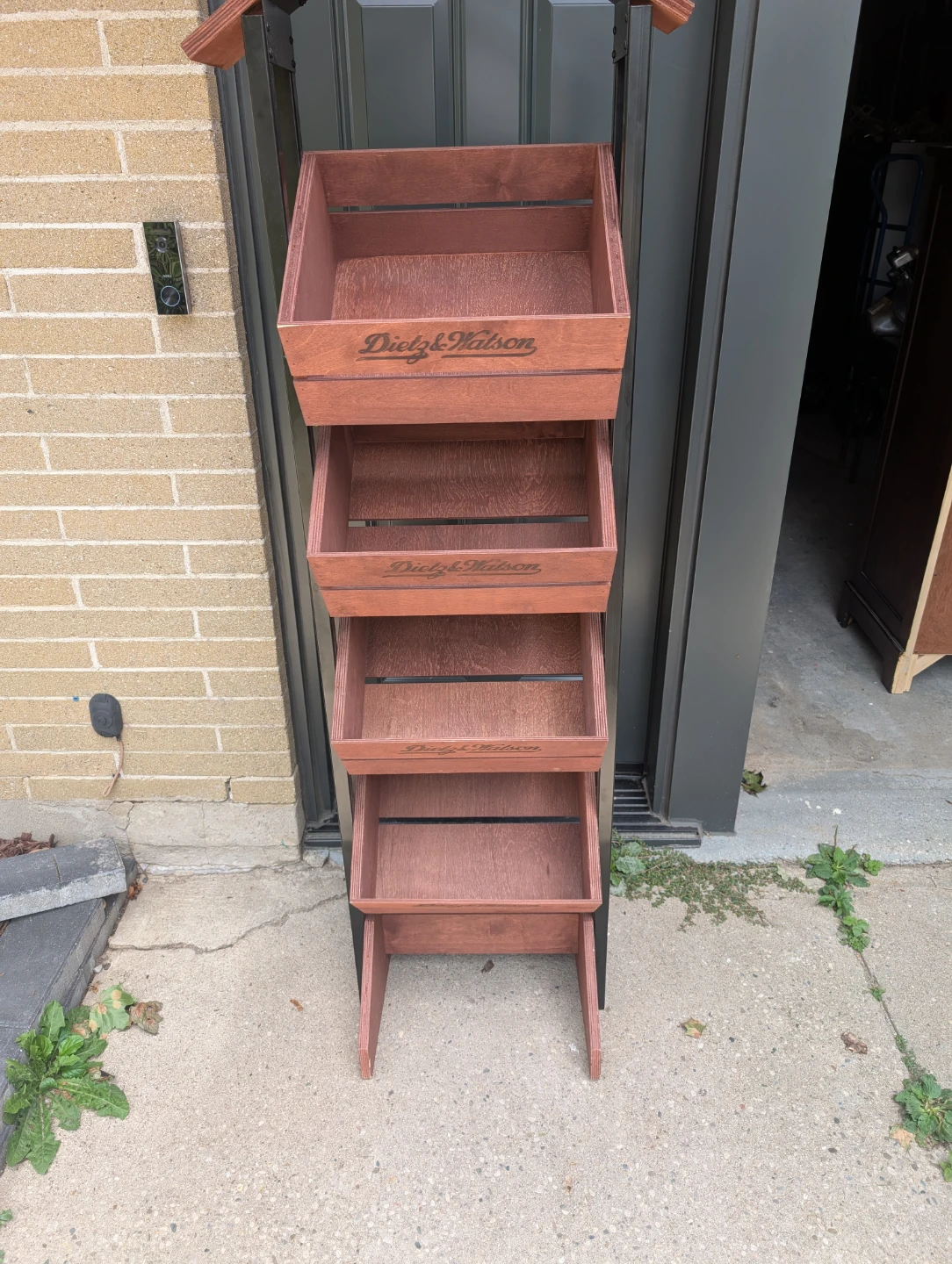 Dietz & Watson Wooden Display Stand