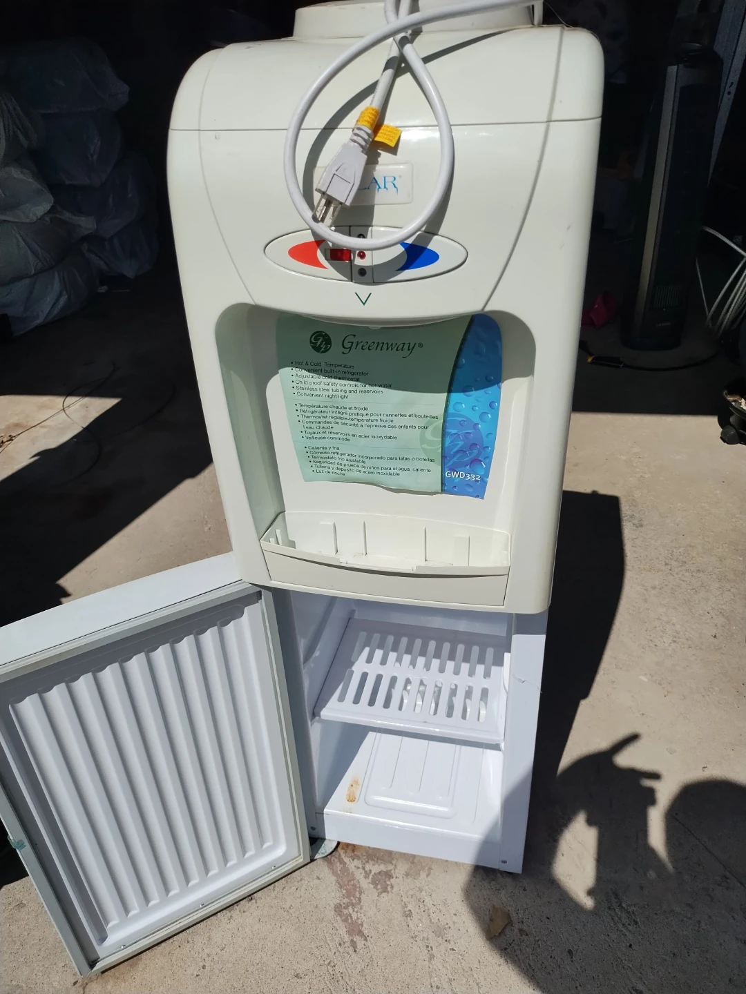 Greenway Polar Water Cooler with Mini Fridge