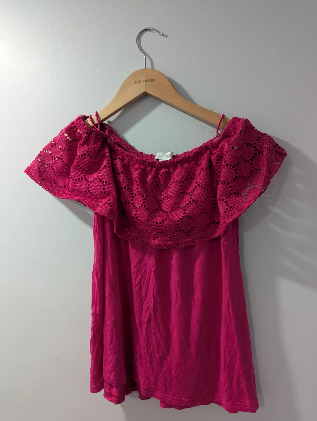 Pink Off-the-Shoulder Top