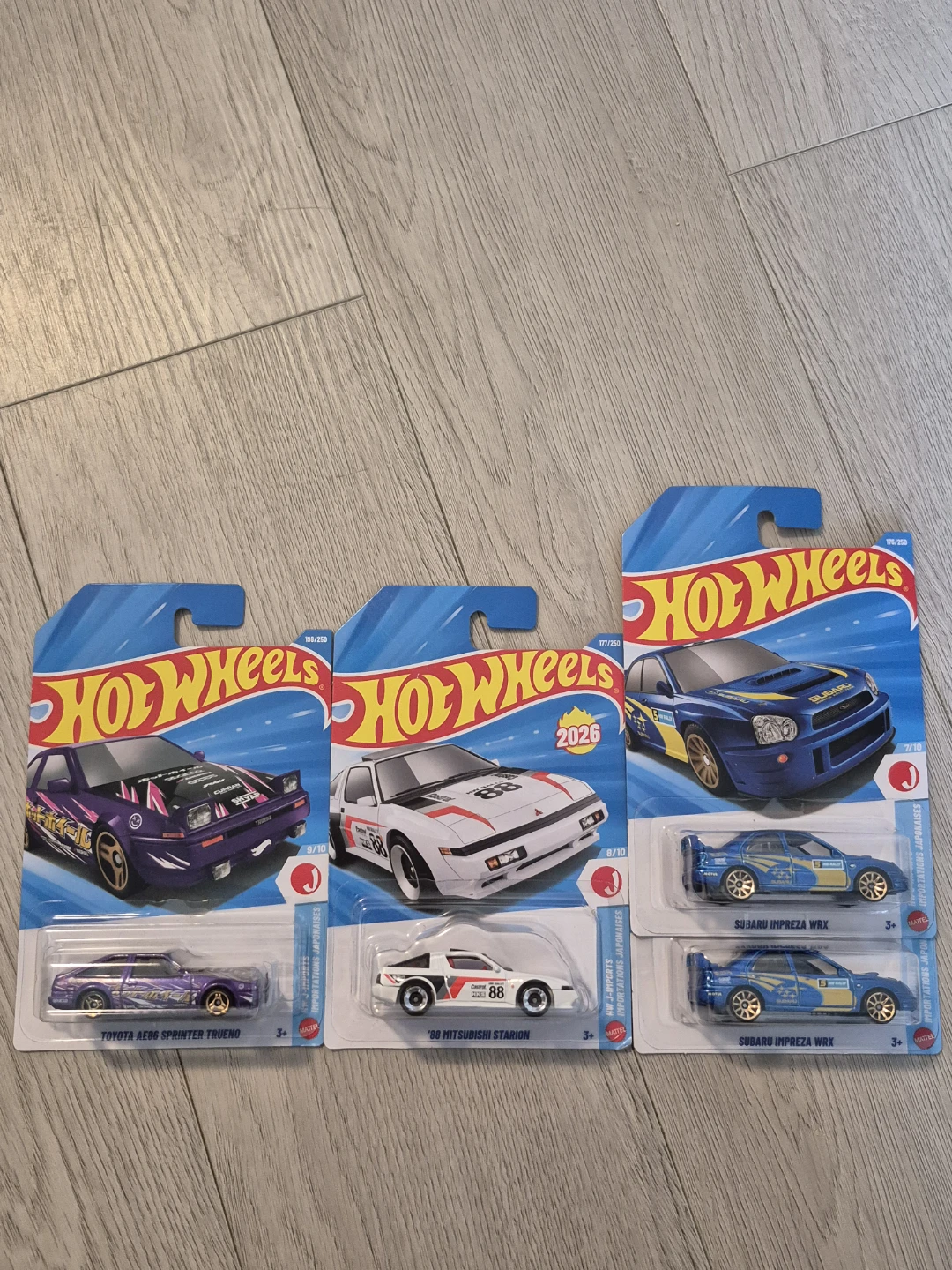 Set of 4 Hot Wheels J-Imports Cars