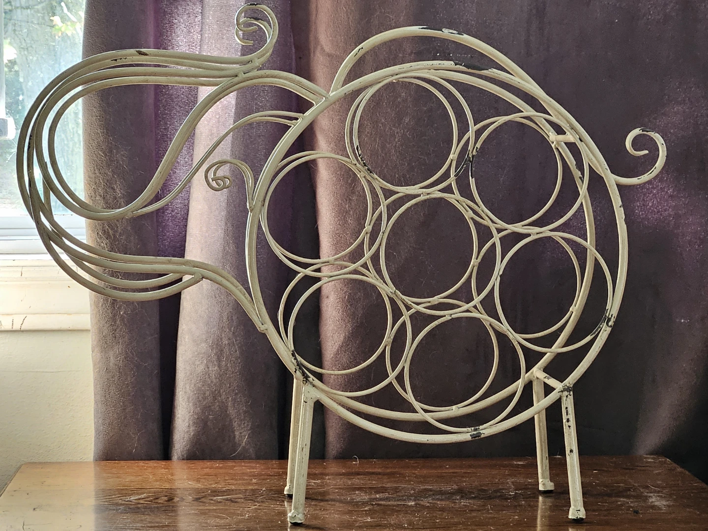 Vintage Style Elephant Wine Rack