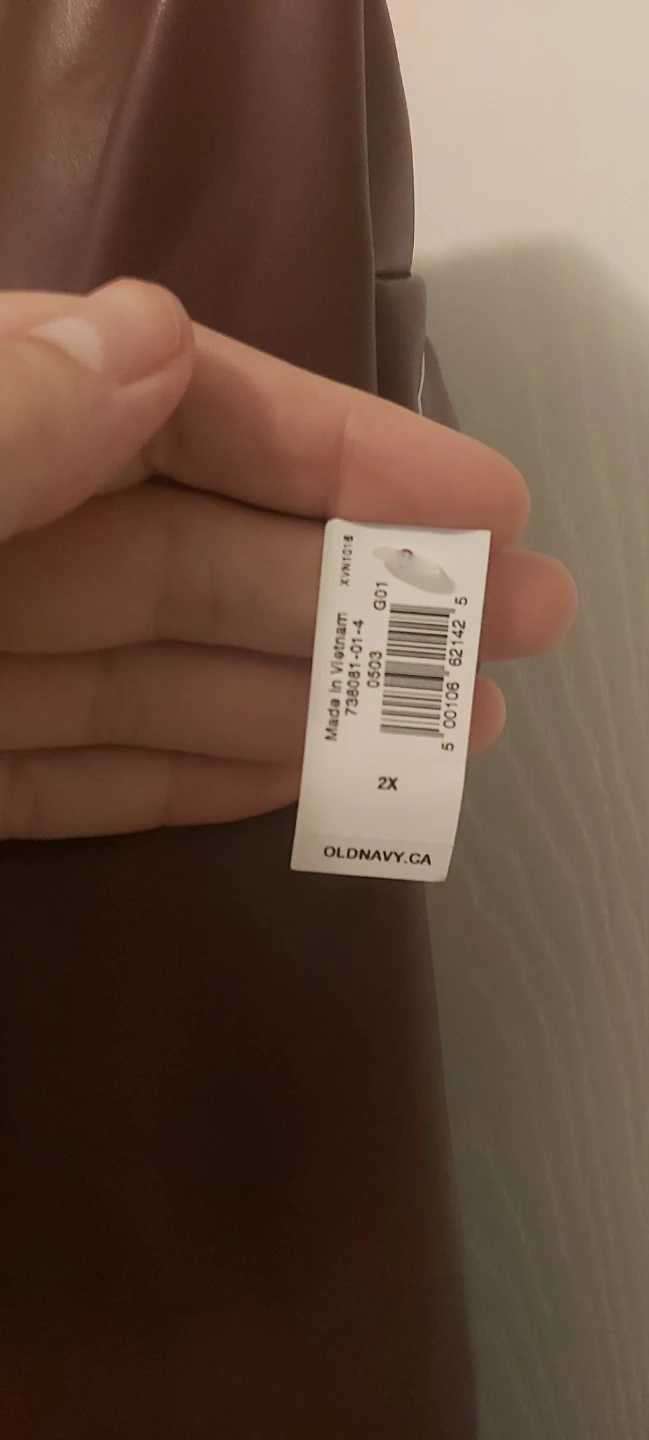 Old Navy Faux Leather Leggings - Brown/purple 2X - photo 2