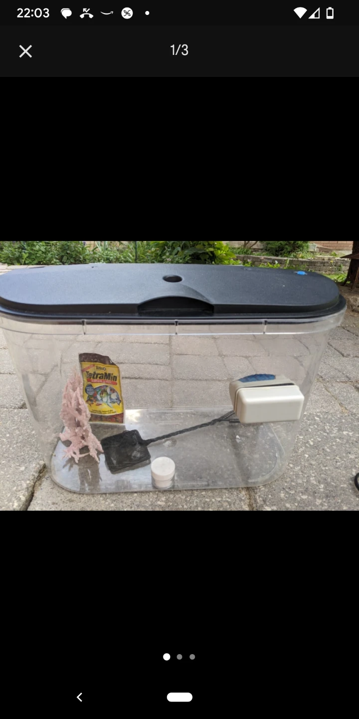 Tetra LED aquarium tank 5 gal